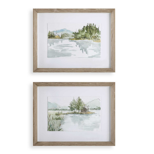 Uttermost Serene Lake Framed Prints Set/2 (85|32288)