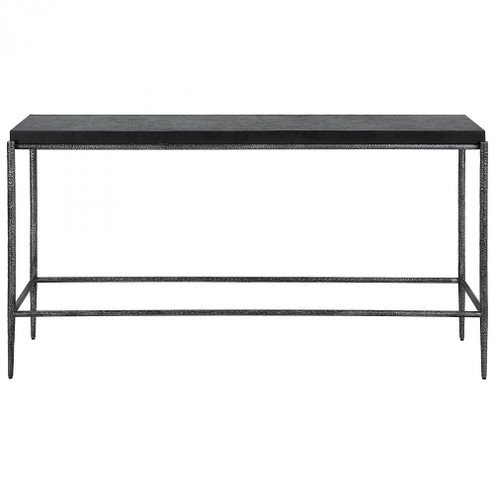 Uttermost Crescendo Black Concrete Console Table (85|22969)