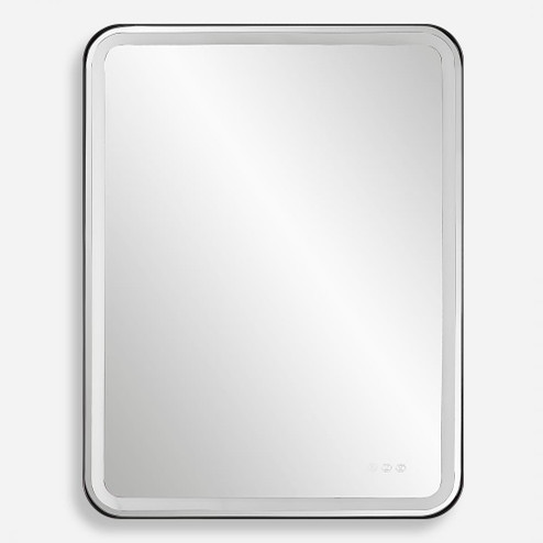 Uttermost Crofton Lighted Black Large Mirror (85|09946)