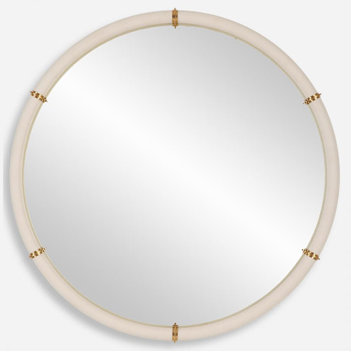 Uttermost Cyprus White Round Mirror (85|09950)