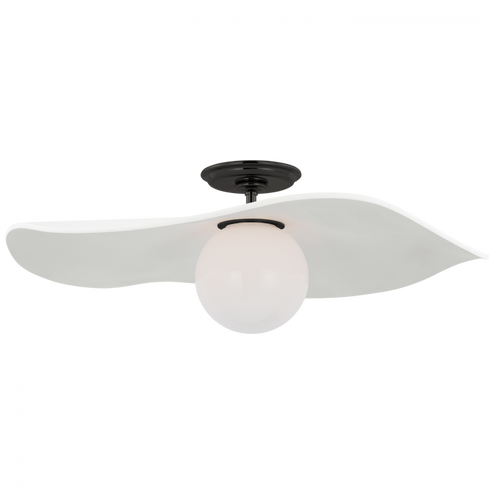 Mahalo 22'' Semi-Flush Mount (279|WS 4040BZ-WHT)