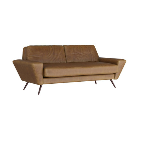 Vidara Sofa Butterscotch Leather Dark Walnut (314|FFU01)