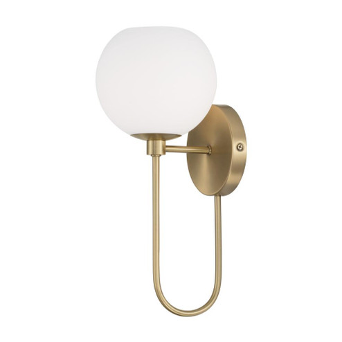 1-Light Circular Globe Sconce in Aged Brass (42|652111AD-548)