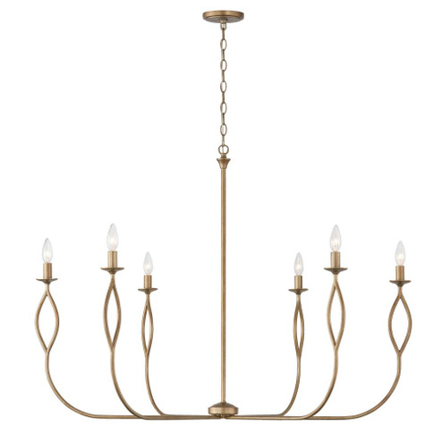 6-Light Chandelier in Mystic Luster (42|452563ML)