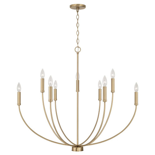 8-Light Chandelier in Aged Brass (42|452191AD)