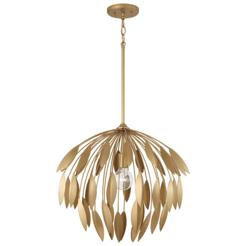 1-Light Botanical Pendant in Buffed Gold (42|351812GF)