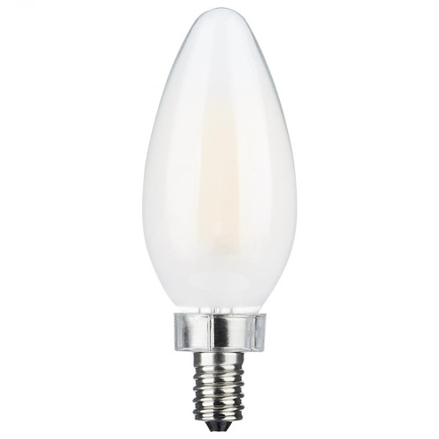 8 Watt C11 LED Filament; Frosted Finish; Candelabra Base; 3000K; 90 CRI; 800 Lumens; 120 Volt (27|S11346)