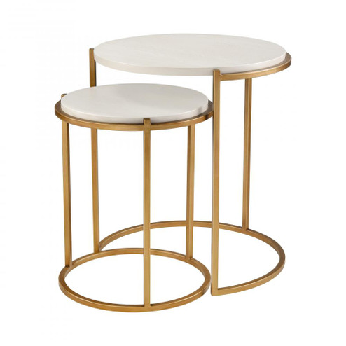 Solen Accent Table - Set of 2 - Aged Gold (91|S0115-11769/S2)