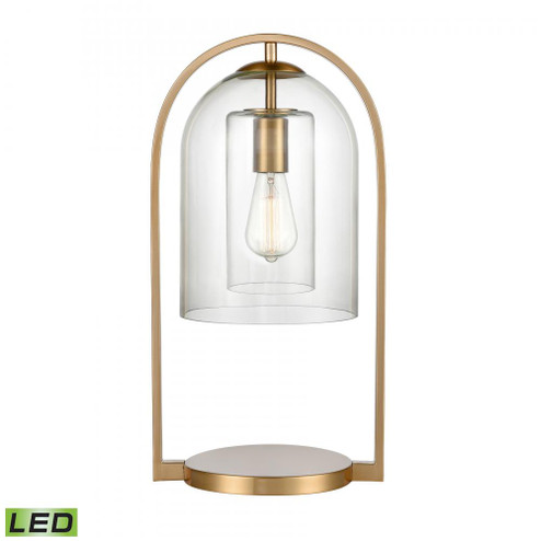 Bell Jar 20'' High 1-Light Desk Lamp - Aged Brass - Includes LED Bulb (91|S0019-9579-LED)