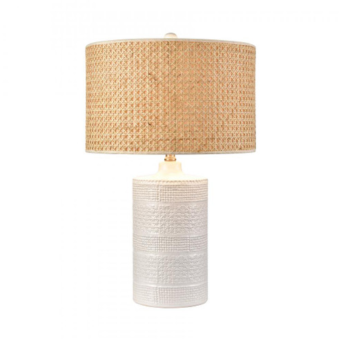 Seymour 24.5'' High 1-Light Table Lamp - White Glaze - Includes LED Bulb (91|S0019-11171-LED)