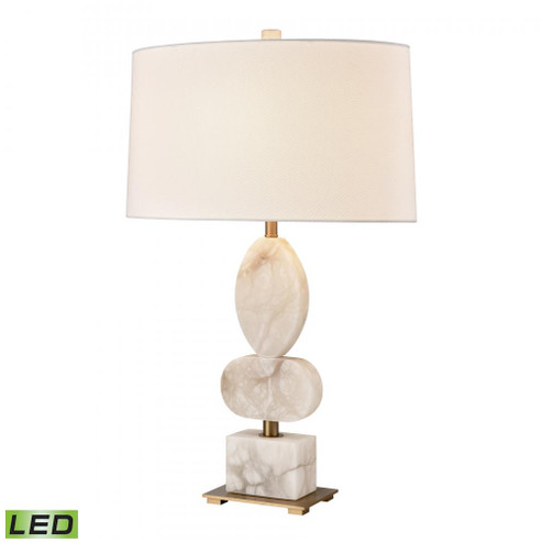 Calmness 30'' High 1-Light Table Lamp - White - Includes LED Bulb (91|H0019-9596-LED)
