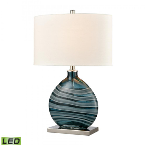 Portview 22'' High 1-Light Table Lamp - Teal - Includes LED Bulb (91|H0019-8555-LED)