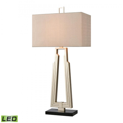 Stoddard Park 33'' High 1-Light Table Lamp - Champagne Silver - Includes LED Bulb (91|H0019-8551-LED)
