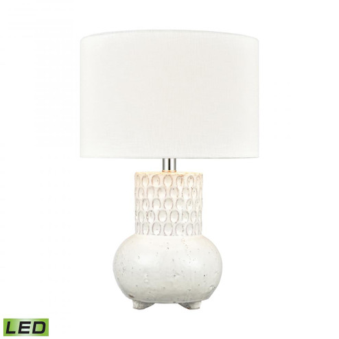 Delia 21'' High 1-Light Table Lamp - White - Includes LED Bulb (91|H0019-7991-LED)