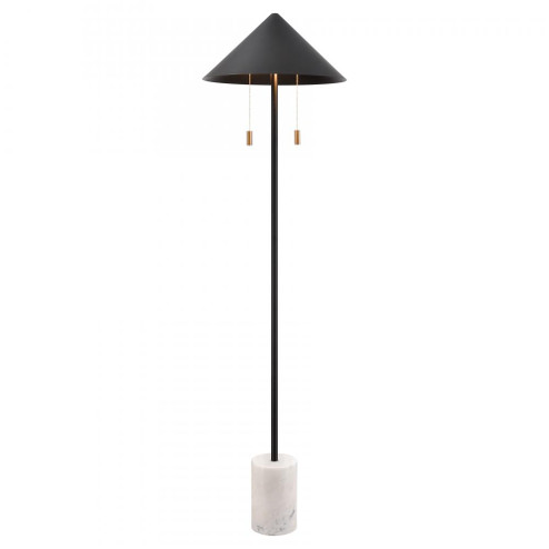 Jordana 58'' High 2-Light Floor Lamp - Matte Black - Includes LED Bulb (91|H0019-11111-LED)