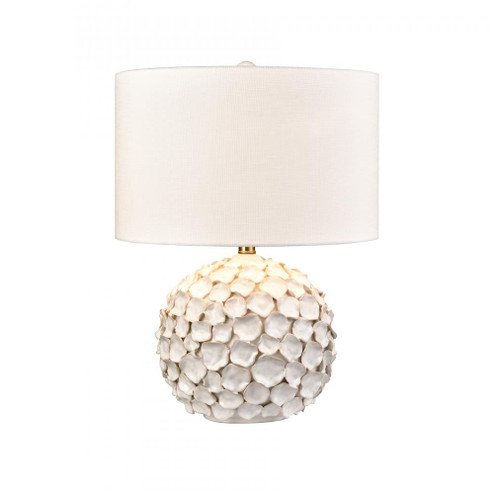 Gloria 23'' High 1-Light Table Lamp - White Glaze - Includes LED Bulb (91|H0019-11083-LED)
