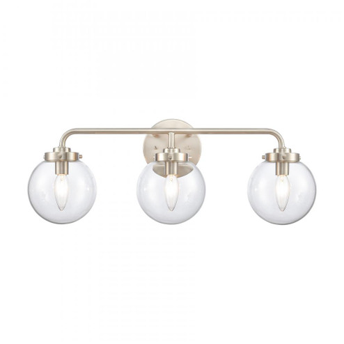 Fairbanks 22.75'' Wide 3-Light Vanity Light - Brushed Nickel and Clear (91|EC89953/3)