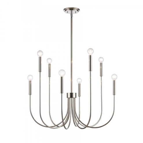 Ulla 28'' Wide 8-Light Chandelier - Polished Nickel (91|EC89895/8)