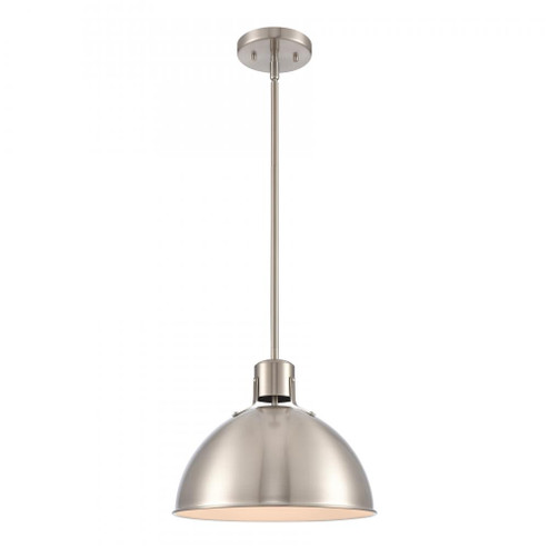 Zayne 12'' Wide 1-Light Pendant - Brushed Nickel (91|EC89735/1)