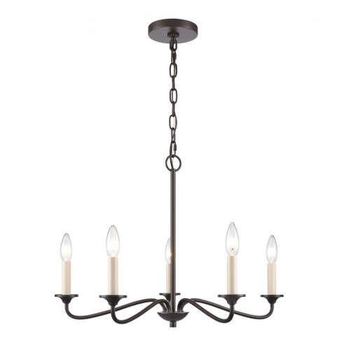 Quinn 24'' Wide 5-Light Chandelier - Old Bronze (91|EC89687/5)