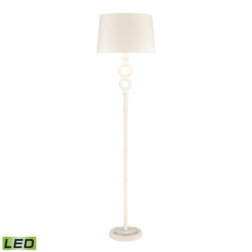 Hammered Home 67'' High 1-Light Floor Lamp - Matte White - Includes LED Bulb (91|D4698-LED)