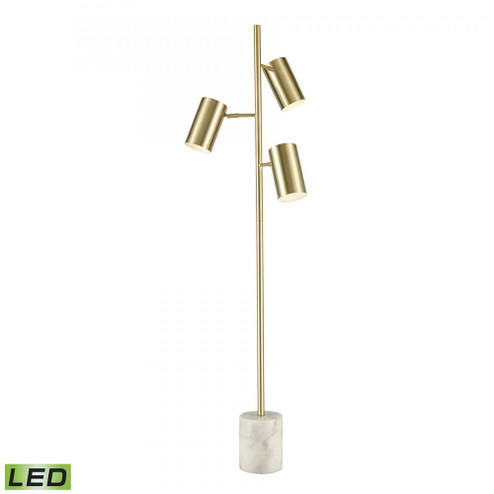 Dien 64'' High 3-Light Floor Lamp - Honey Brass - Includes LED Bulbs (91|D4533-LED)