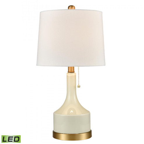 Small But Strong 21'' High 1-Light Table Lamp - White - Includes LED Bulb (91|D4312-LED)