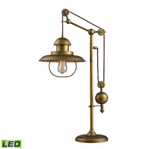 Farmhouse 32'' High 1-Light Desk Lamp - Antique Brass - Includes LED Bulb (91|D2252-LED)