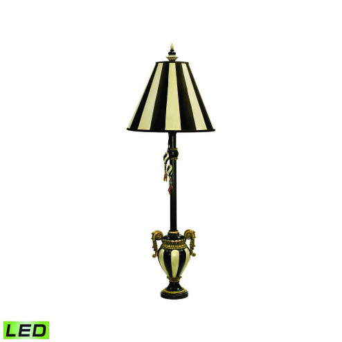 Carnival Stripe 32'' High 1-Light Table Lamp - Antique Black - Includes LED Bulb (91|91-234-LED)