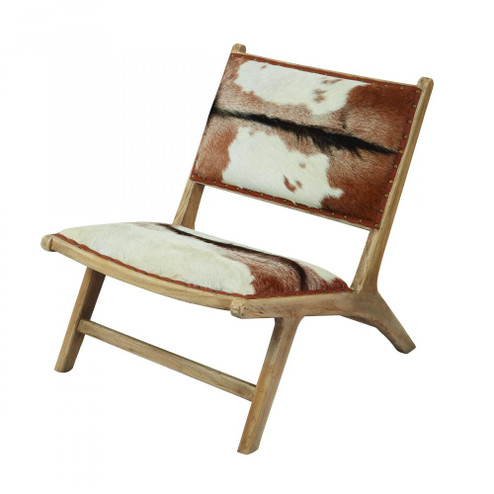 Organic Modern Hairon Leather Lounger (91|161-005OS)