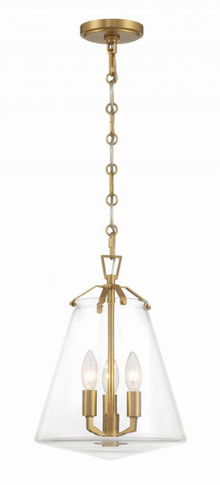 Voss 3 Light Luxe Gold Mini Chandelier (205|VSS-7004-LG)