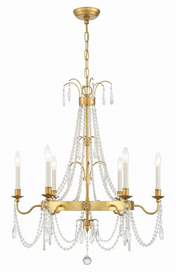 Maizey 6 Light Antique Gold Chandelier (205|MAI-18606-GA)