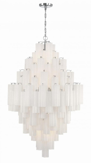 Addis 20 Light Polished Chrome Chandelier (205|ADD-319-CH-WH)