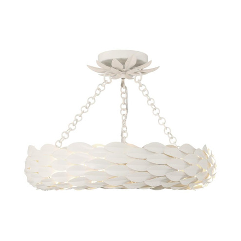 Broche 18'' LED Matte White Semi Flush Mount (205|535-MT_CEILING)