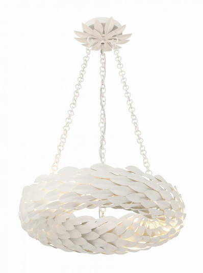 Broche 6 Light Matte White Chandelier (205|535-MT)