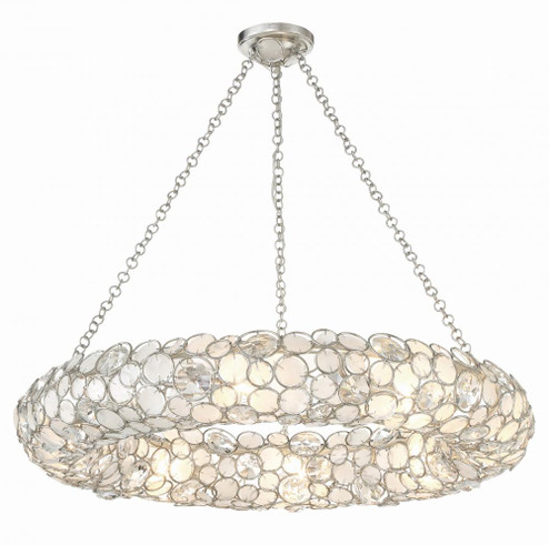 Palla 8 Light Antique Silver Chandelier (205|528P-SA)