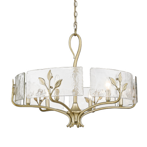 Golden Lighting Calla 6-light Chandelier in White Gold (36|3160-6 WG-HWG)