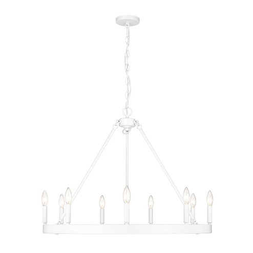 9 Light Chandelier (36|1017-9 WHT)