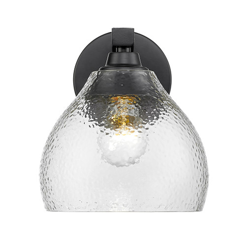 Golden Lighting Ariella 1-light Wall Sconce in Matte Black (36|1094-1W BLK-HCG)