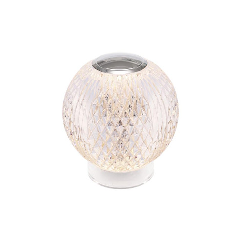 Marni 3-in Polished Nickel Damp-Rated Dimmable LED Table Lamp (7713|TL321903PN)