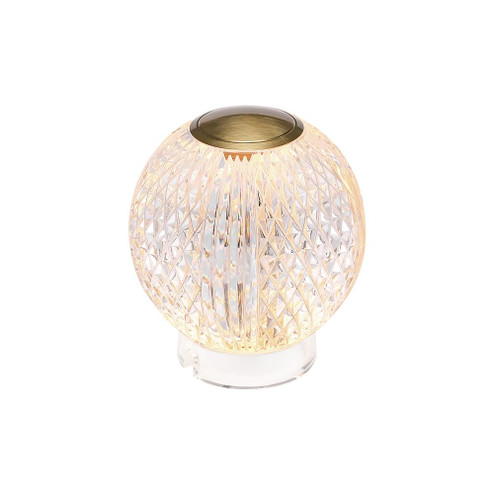 Marni 3-in Natural Brass LED Table Lamp (7713|TL321903NB)