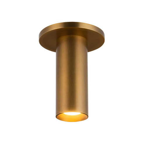 Mason 6-in Vintage Brass LED Semi-Flush (461|SF90406-VB)