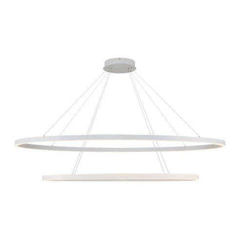 Ovale 2 Layer White Dimmable LED Chandelier (461|CH79253-WH)