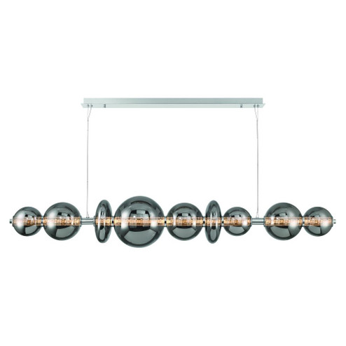 Atomo 74'' LED Chandelier In Chrome With Smoked Glass (4304|47257-047)