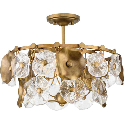 Loretta Collection Three-Light Gold Ombre Transitional Pendant (149|P500442-204)