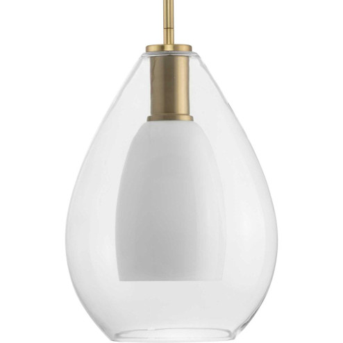 Carillon Collection One-Light Brushed Gold Contemporary Pendant (149|P500438-191)