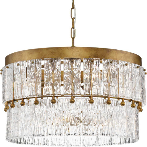 Chevall Collection Six-Light Gold Ombre Modern Organic Chandelier (149|P400367-204)
