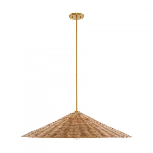 1-Light Pendant in Natural Brass (8483|M7042NB)