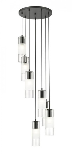 7 Light Chandelier (276|824P-7R-MB)