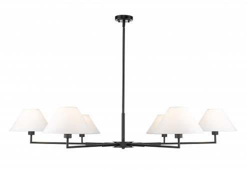 6 Light Chandelier (276|744-63R-MB)